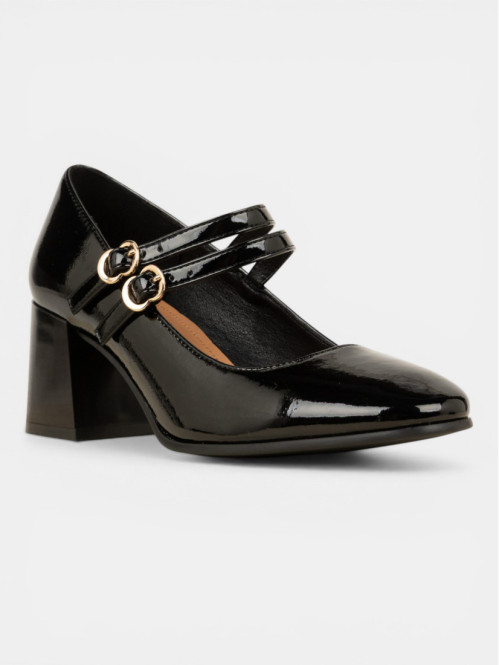 Escarpins noirs brides femme (36-41) Escarpins noirs brides femme (36-41)