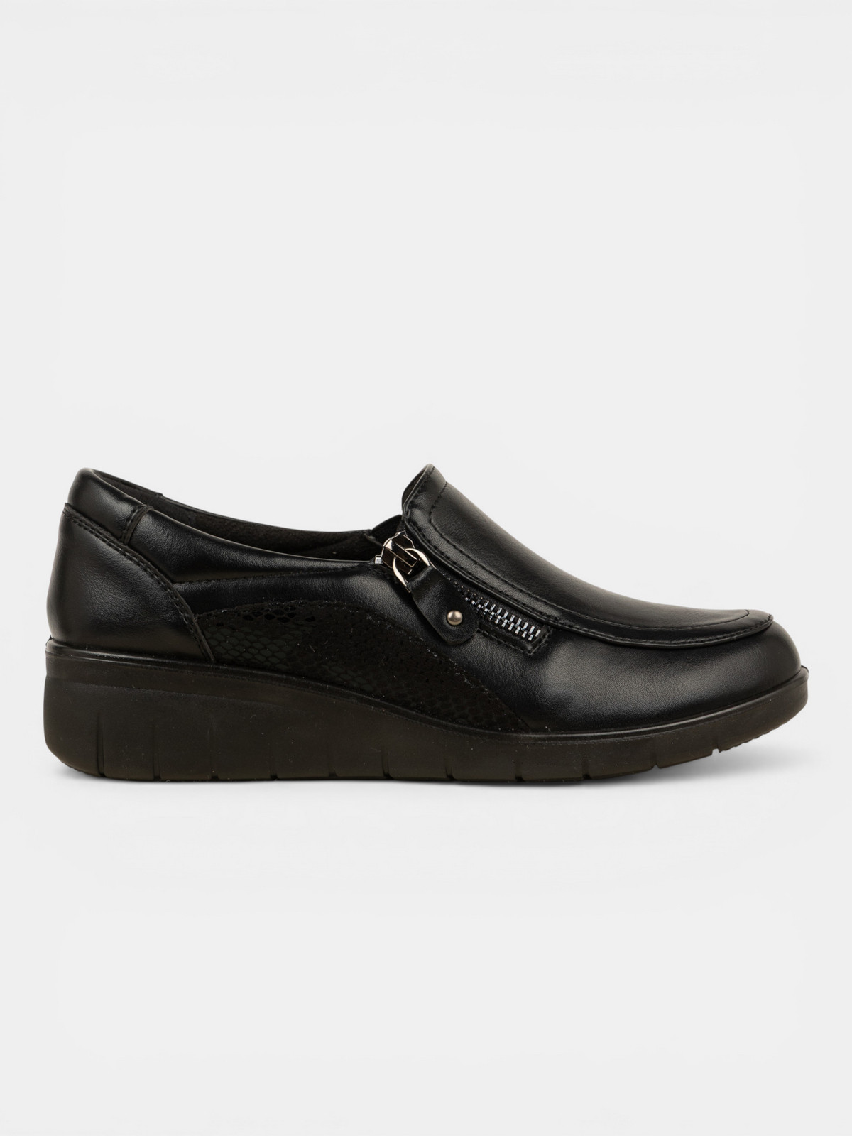 Mocassin confort noir femme (36-41) Mocassin confort noir femme (36-41)