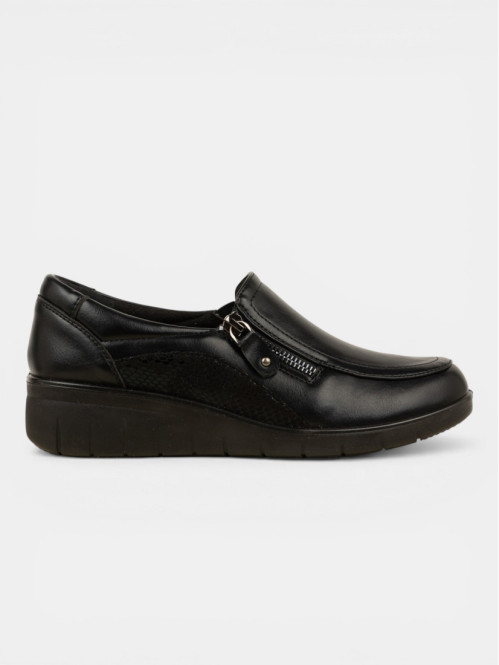 Mocassin confort noir femme...