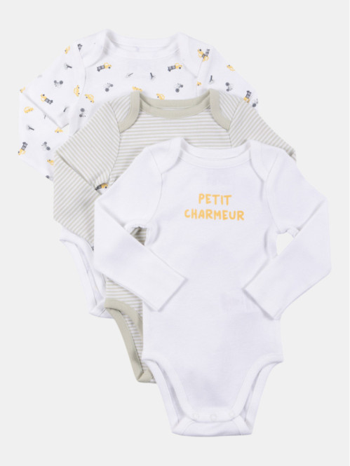 Lot de 3 bodies charmeur...