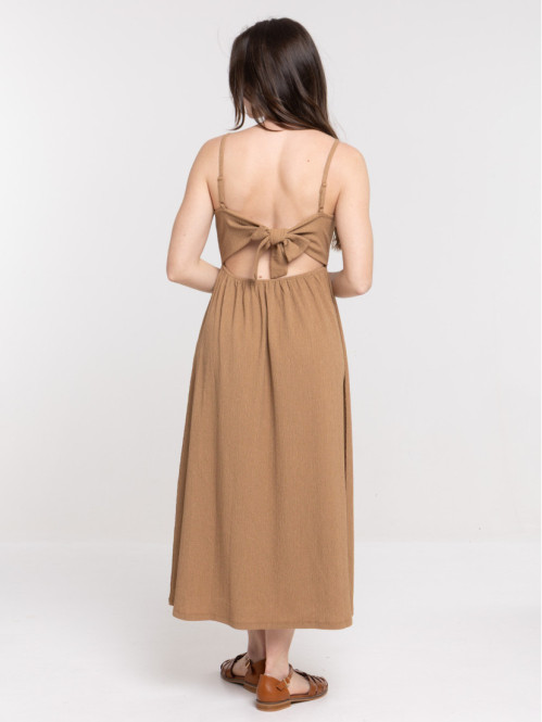 Robe longue noeud dos femme