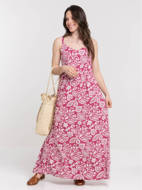 Robe imprimée florale à...