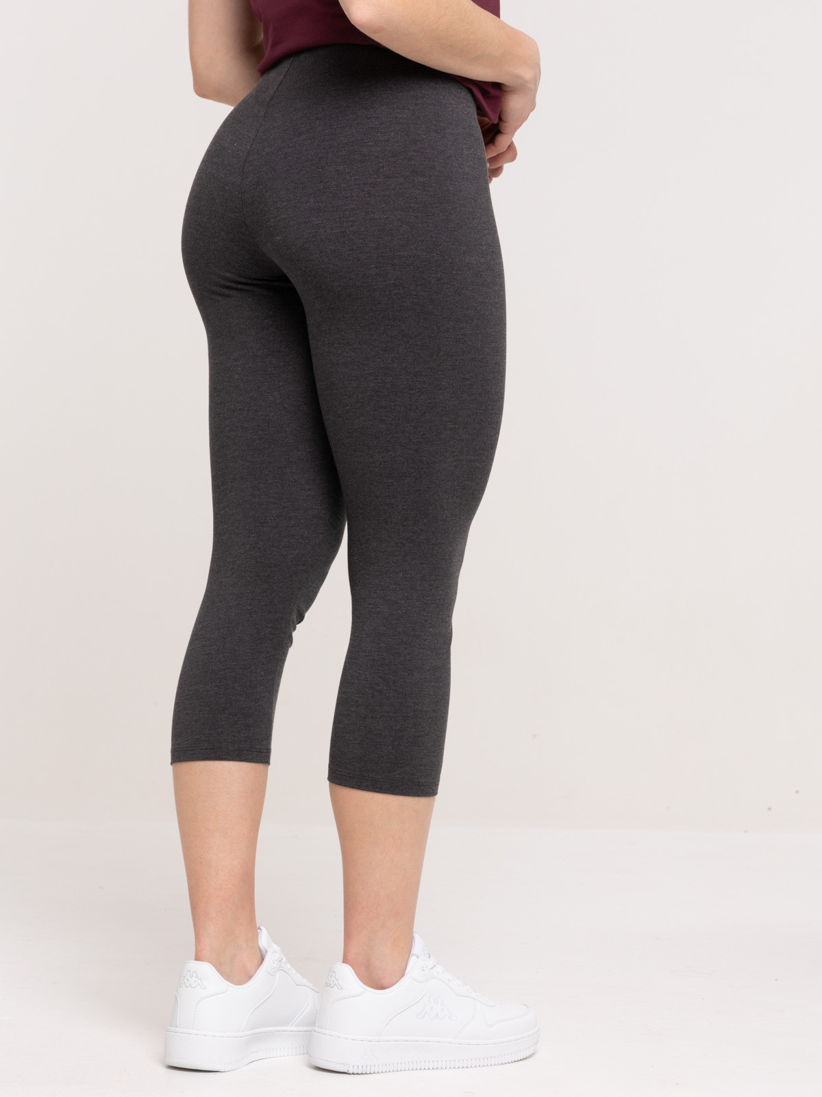 Corsaire gris anthracite chiné femme Corsaire gris anthracite chiné femme