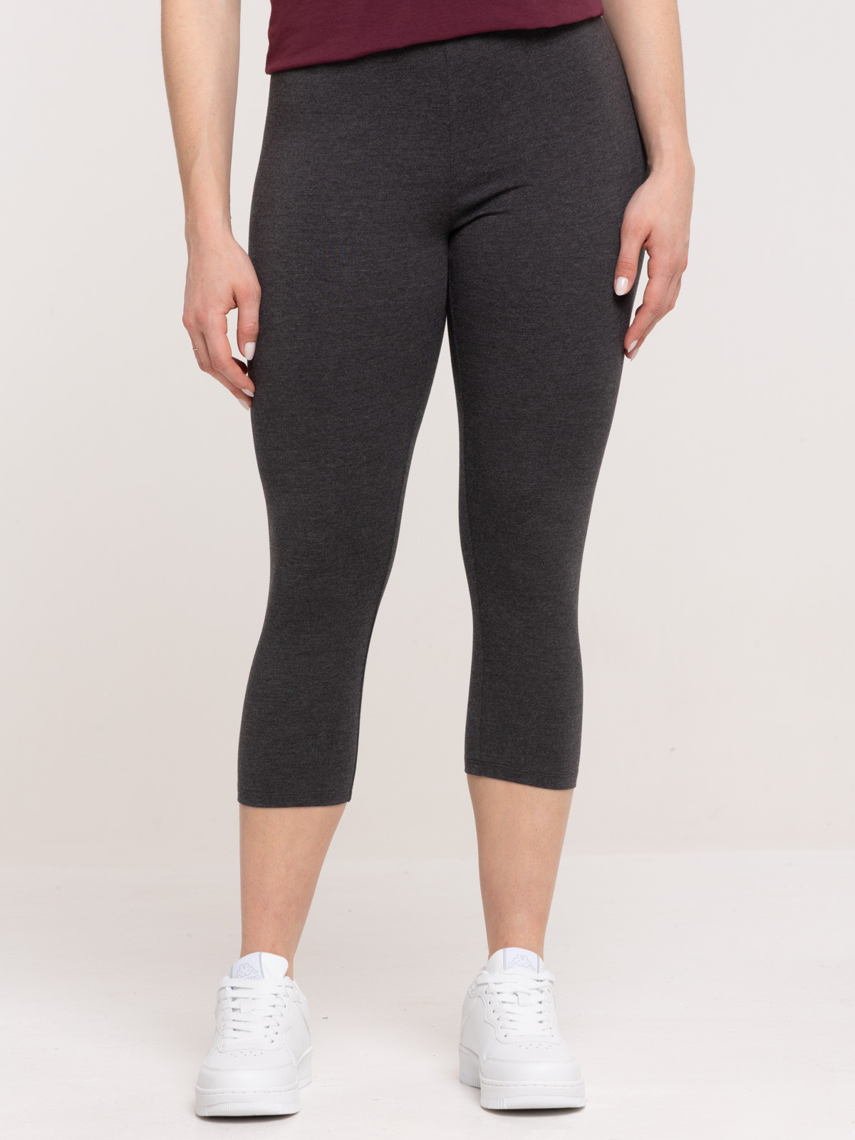 Corsaire gris anthracite chiné femme Corsaire gris anthracite chiné femme