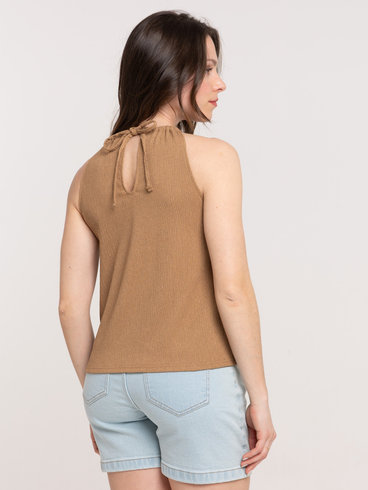 Top sans manches fauve femme Top sans manches fauve femme