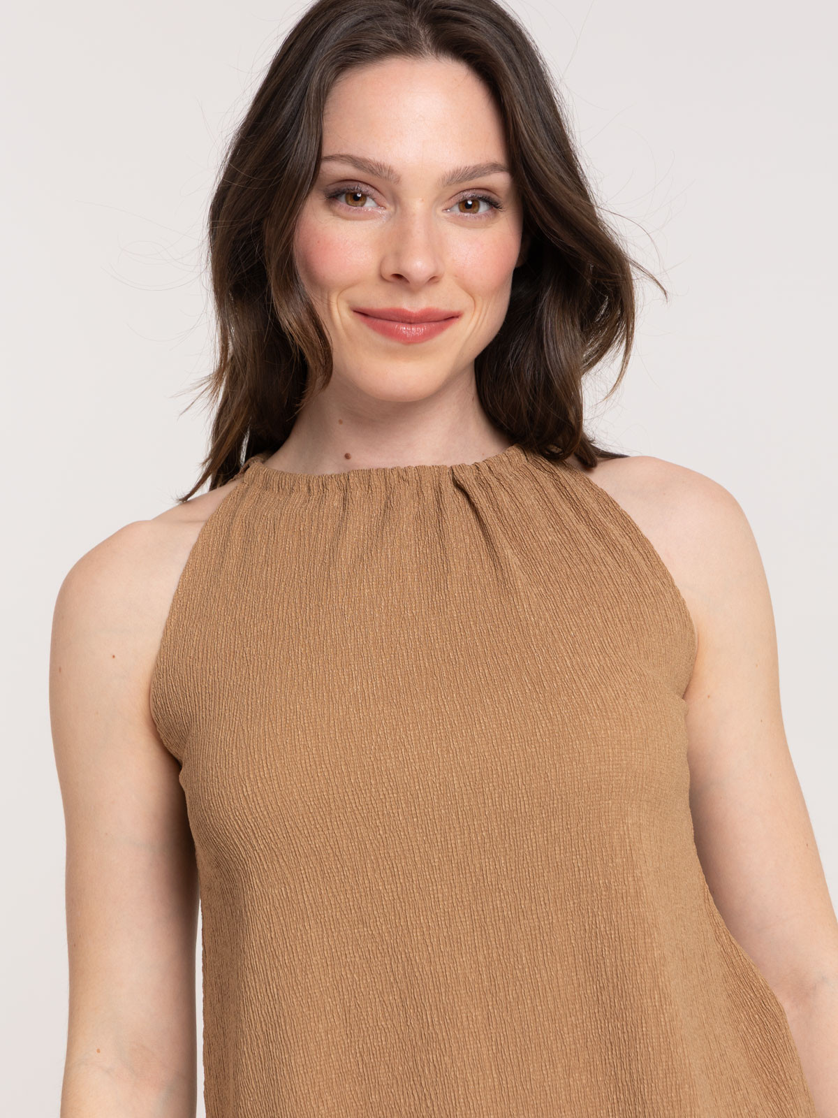 Top sans manches fauve femme Top sans manches fauve femme