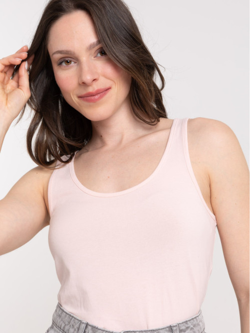 Débardeur basique rose femme Débardeur basique rose femme