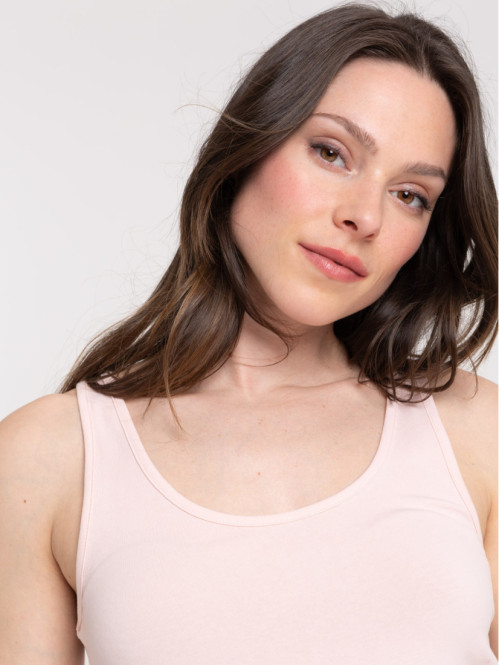 Débardeur basique rose femme Débardeur basique rose femme