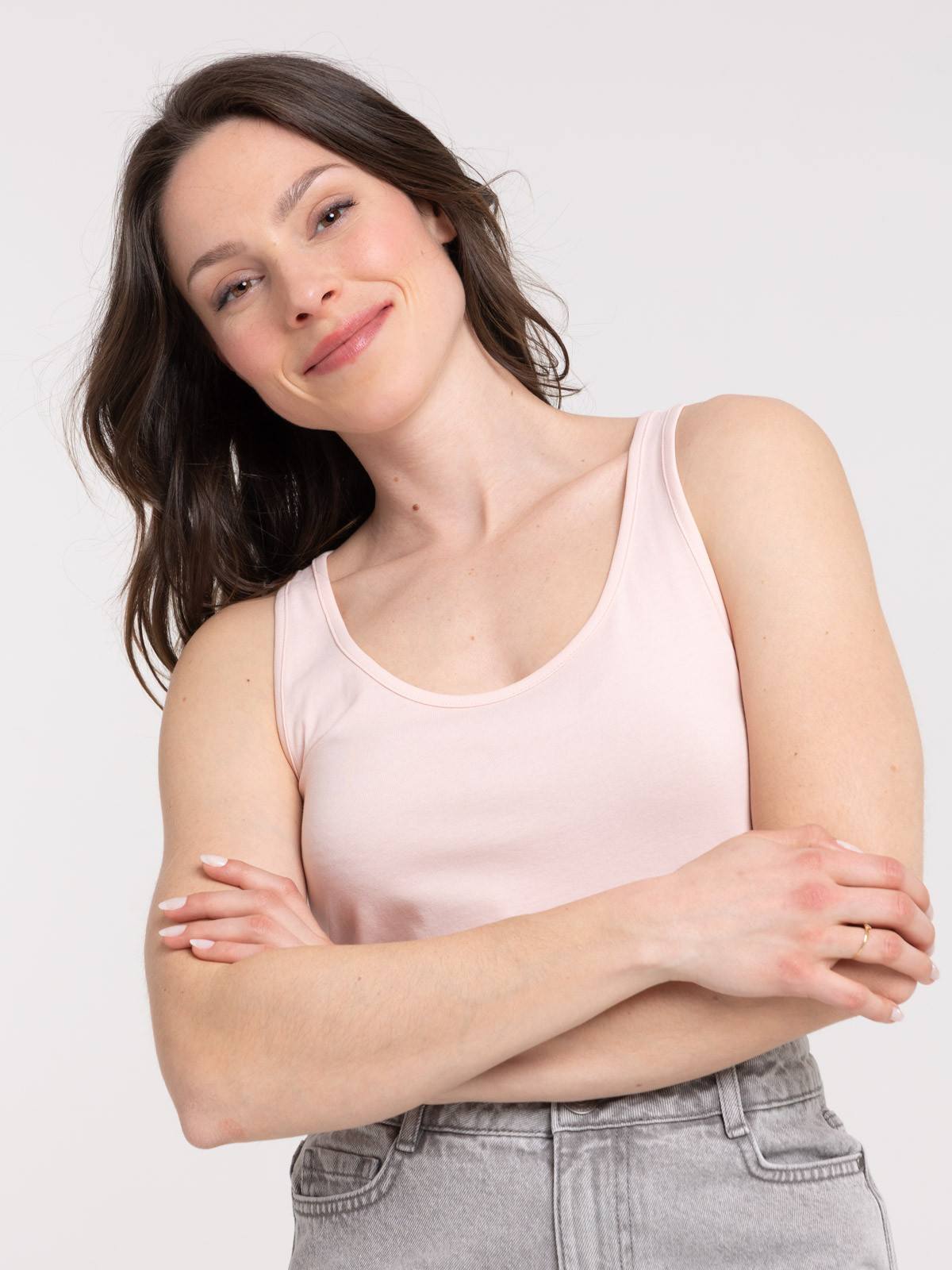 Débardeur basique rose femme Débardeur basique rose femme