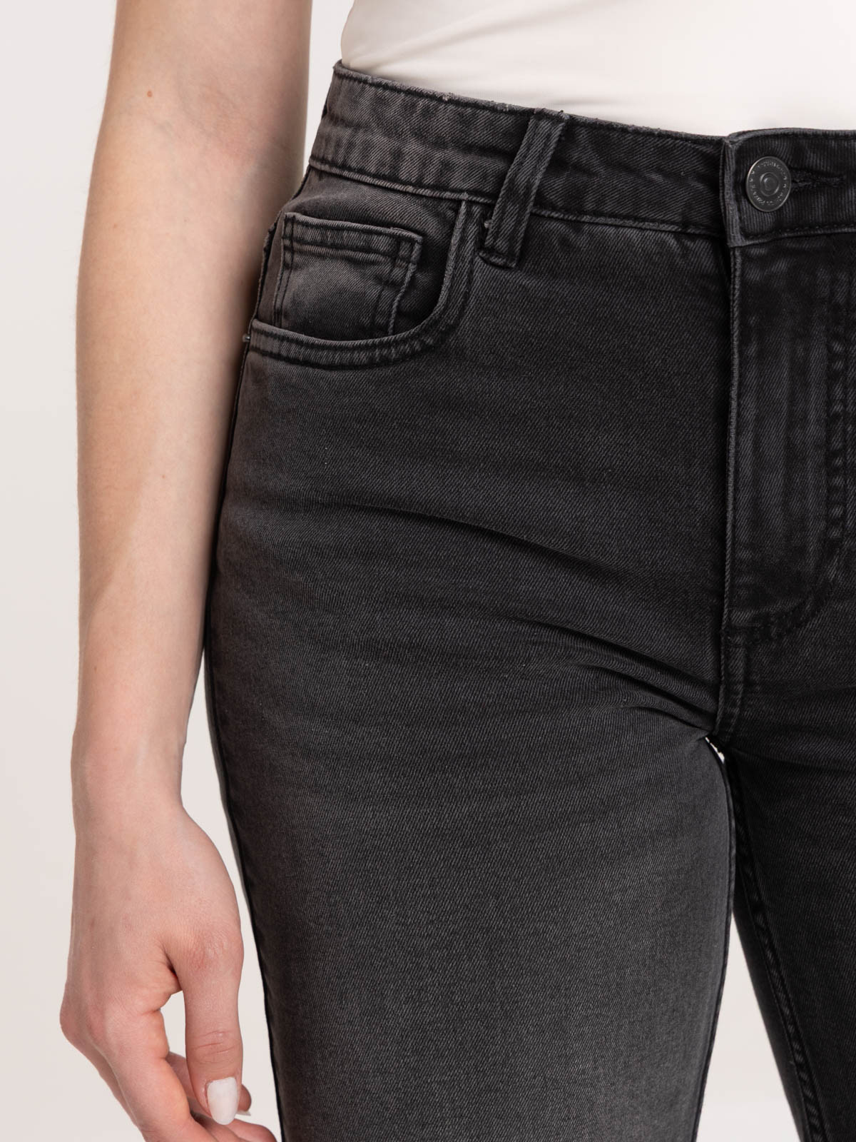 Jean wide leg noir femme