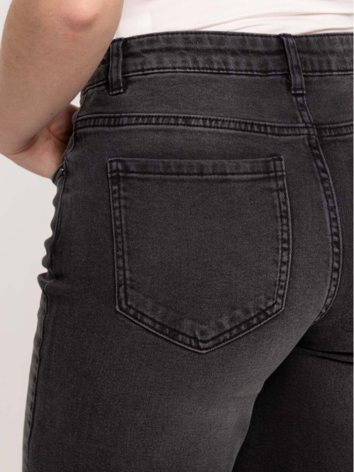 Jean wide leg noir femme