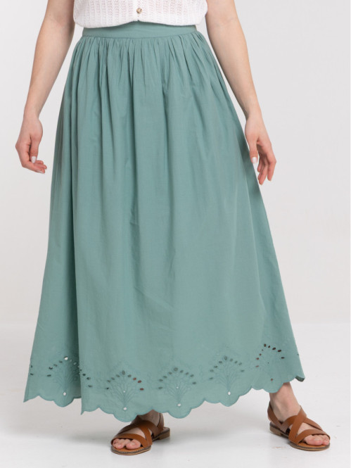 Jupe longue broderie...