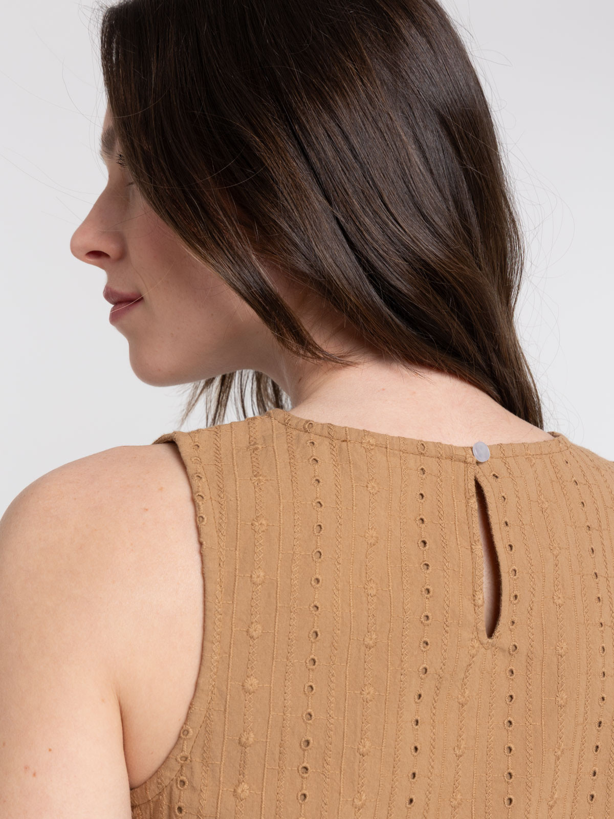 Top broderie anglaise femme