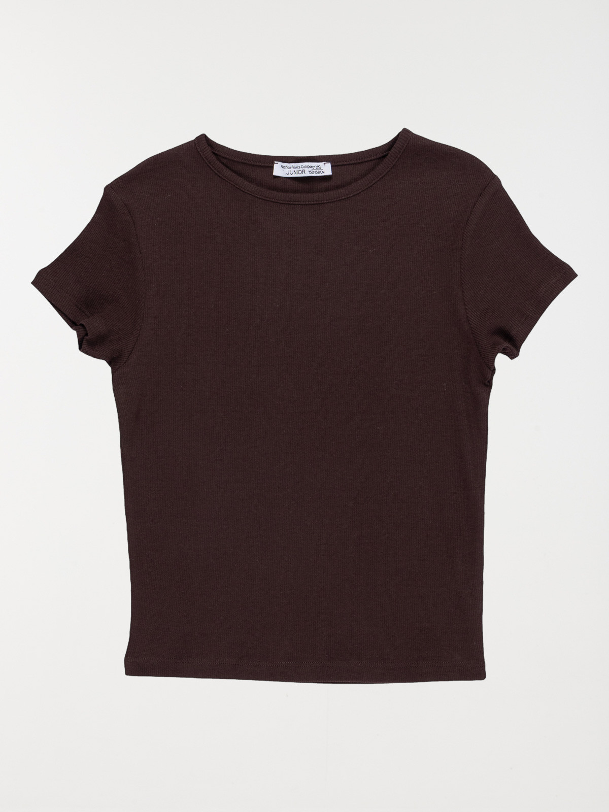 T-shirt matière côtelée fille (XXS-M)