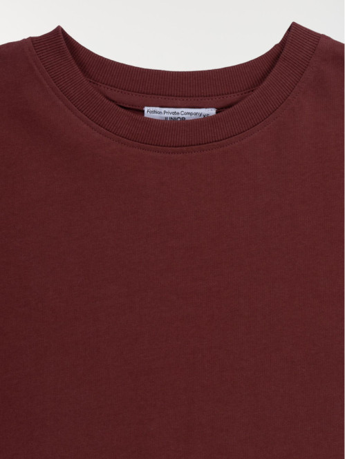 T-shirt oversized ébène fille (XXS-M)