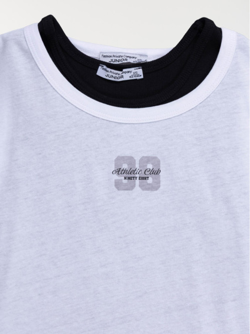 T-shirt sport 2 en 1 fille...