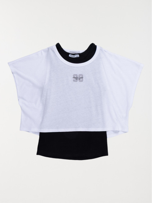 T-shirt sport 2 en 1 fille...