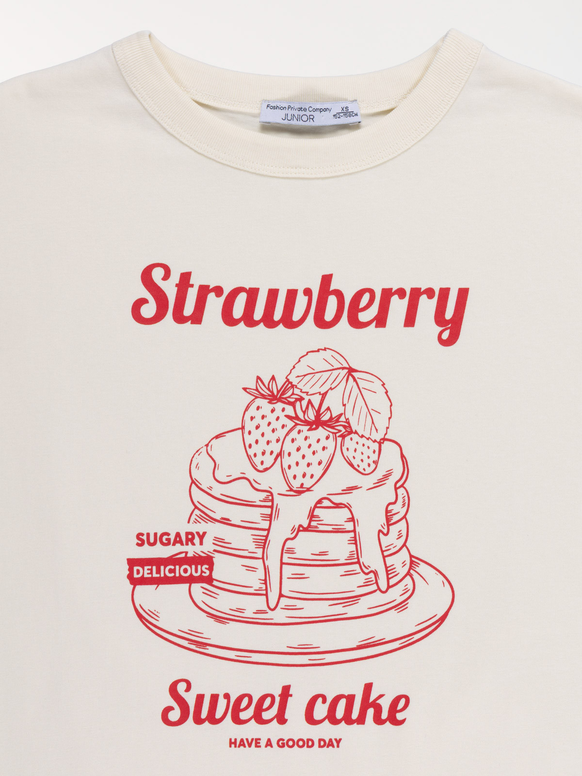 Tee-shirt strawberry fille (XXS-M)