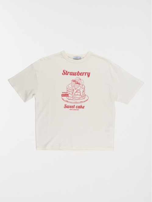 Tee-shirt strawberry fille...