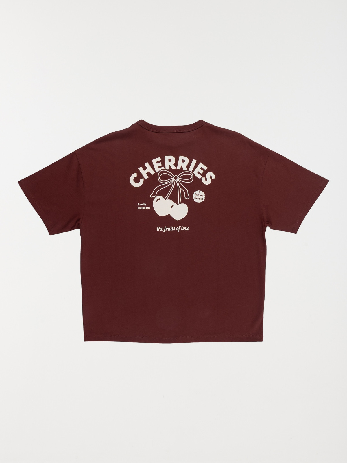 Tee-shirt cerises fille ébène (XXS-M)