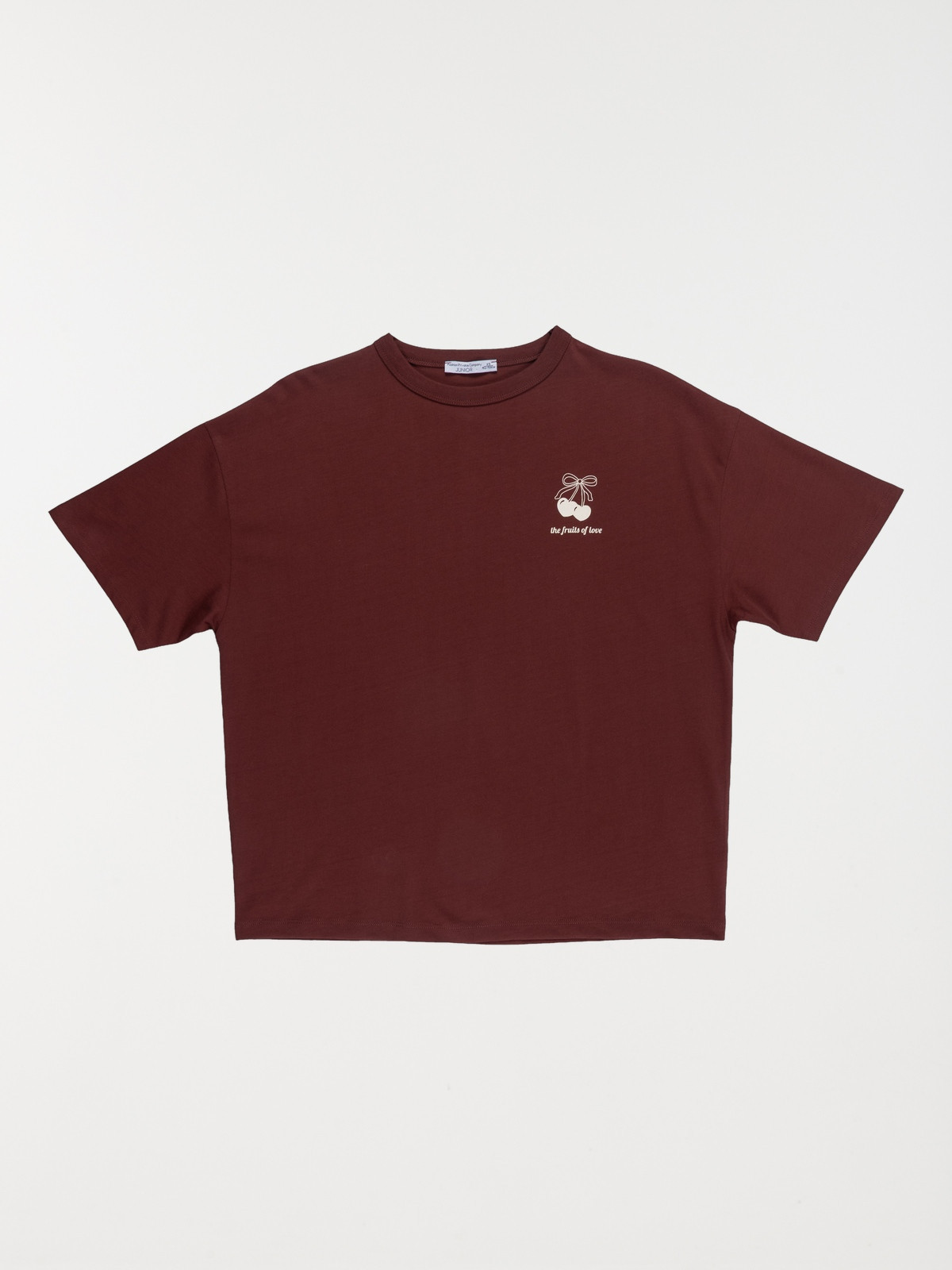 Tee-shirt cerises fille ébène (XXS-M)
