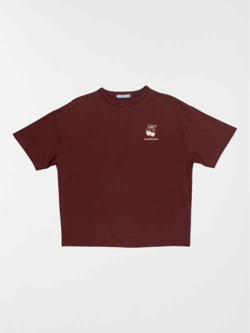 Tee-shirt cerises fille...