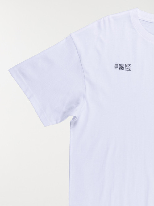 T-shirt blanc imprimé...