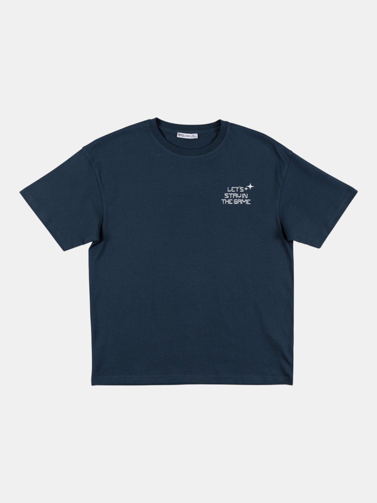 T-shirt imprimé bleu nuit garçon (XXS-M) T-shirt imprimé bleu nuit garçon (XXS-M)