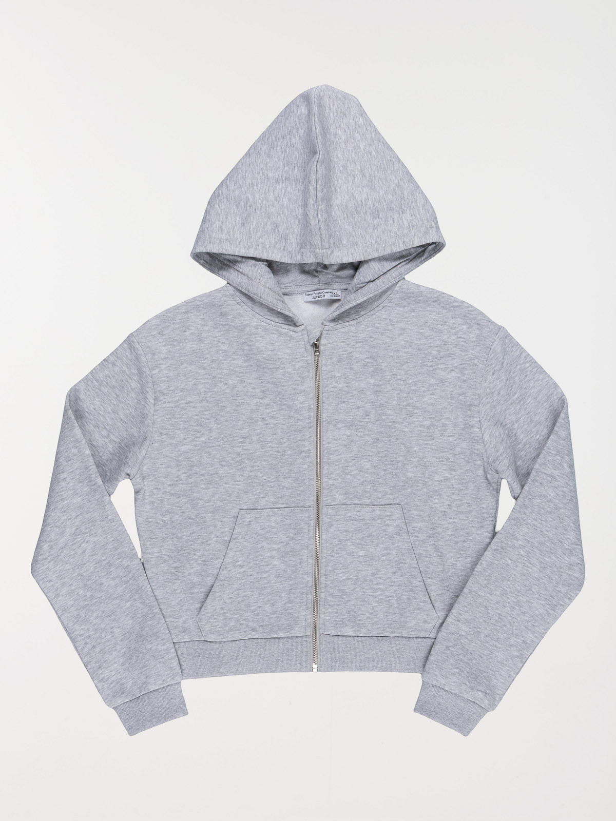 Sweat capuche court zippé fille (XXS-M) Sweat capuche court zippé fille (XXS-M)
