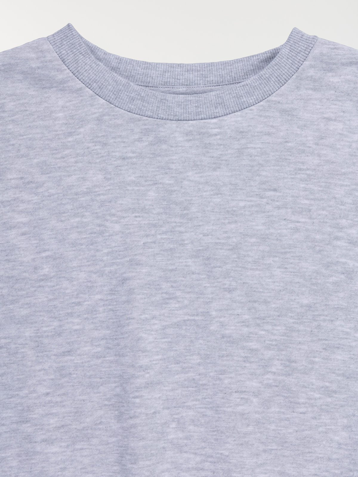 Sweat fille gris clair chiné (XXS-M) Sweat fille gris clair chiné (XXS-M)