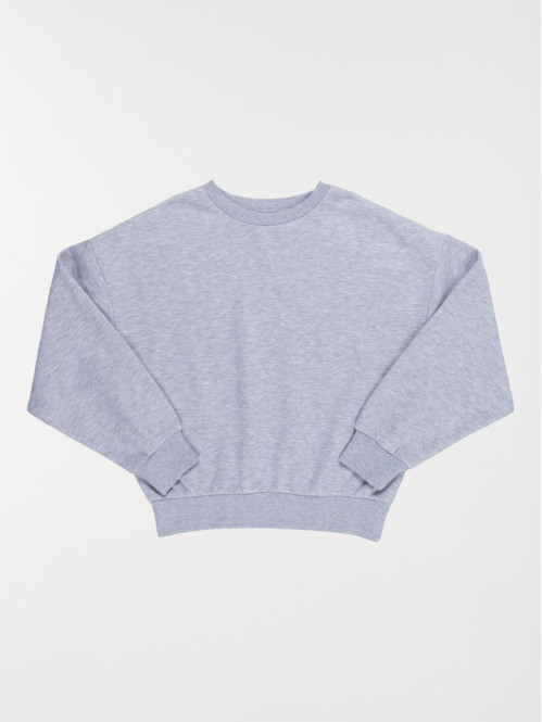 Sweat fille gris clair...