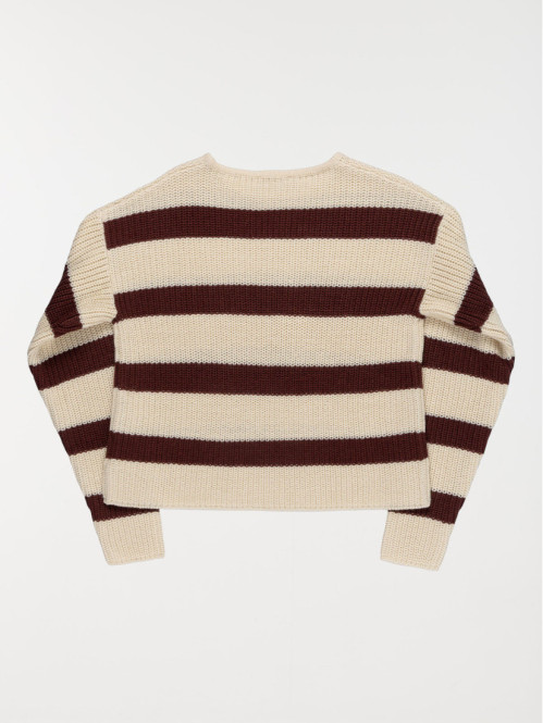 Pull rayé col rond fille (XXS-M) Pull rayé col rond fille (XXS-M)