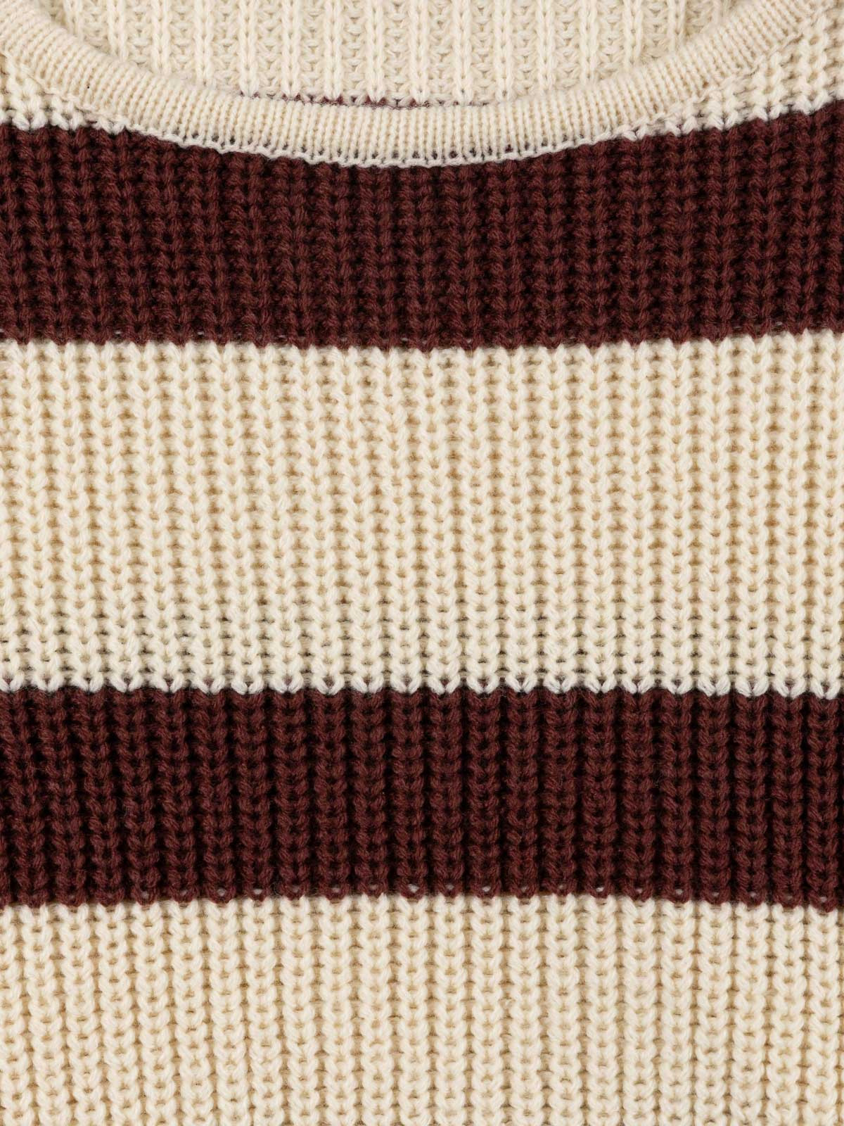 Pull rayé col rond fille (XXS-M) Pull rayé col rond fille (XXS-M)