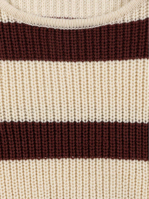 Pull rayé col rond fille (XXS-M) Pull rayé col rond fille (XXS-M)