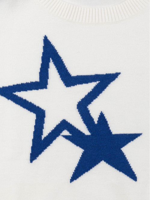 Pull étoiles en jacquard...