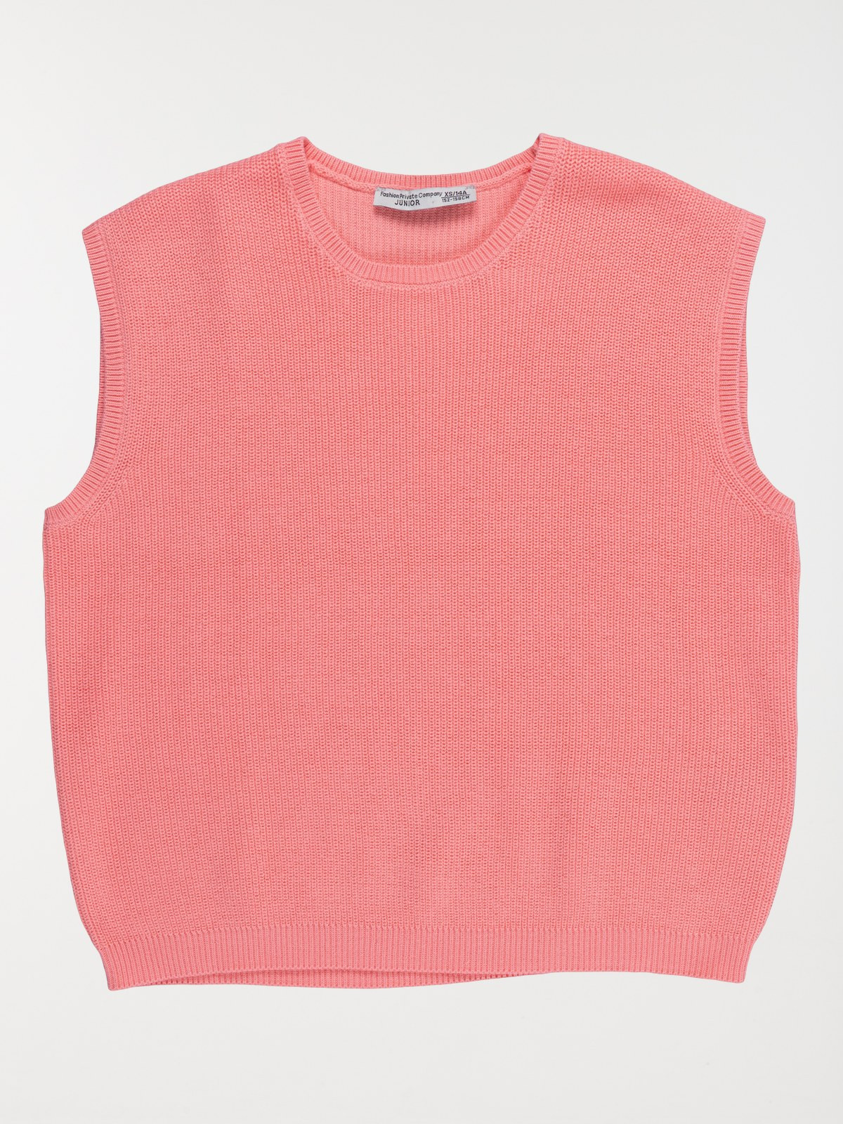 Pull sans manches rose fille (XXS-M)