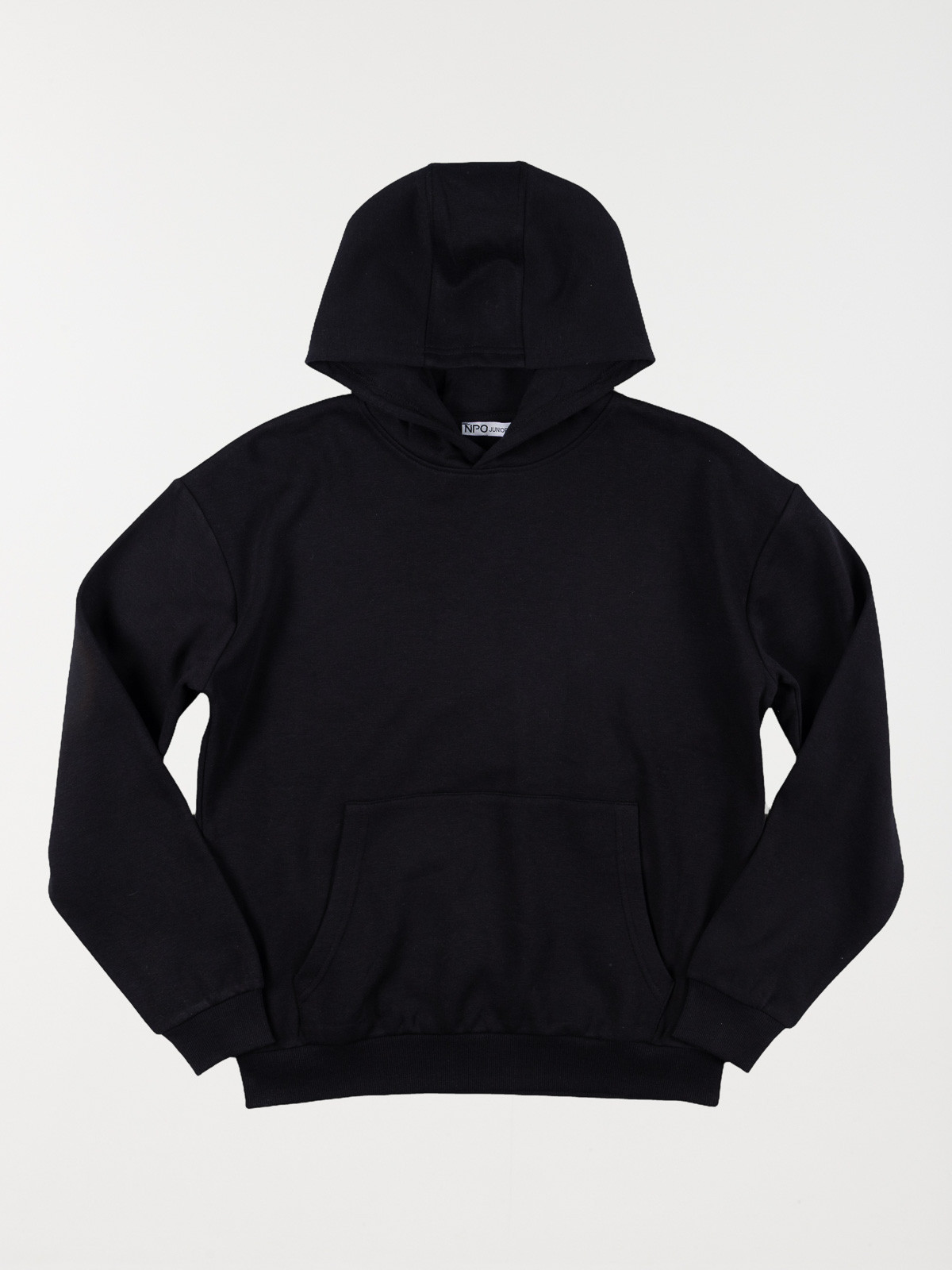 Sweat à capuche noir garçon (XXS-M)