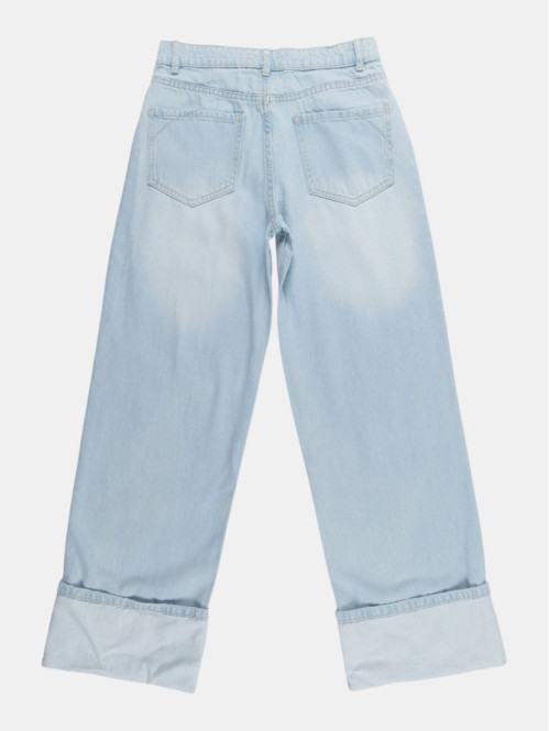 Jean wide leg ourlet fille...