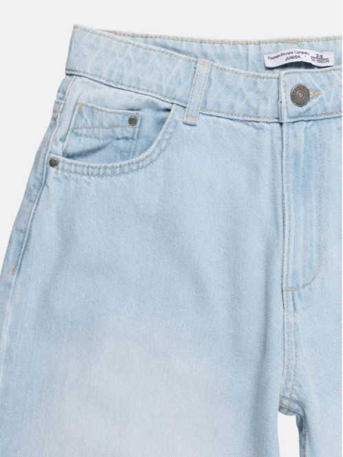 Jean wide leg ourlet fille...
