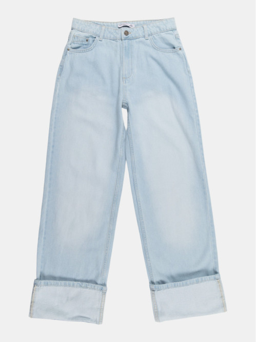 Jean wide leg ourlet fille...