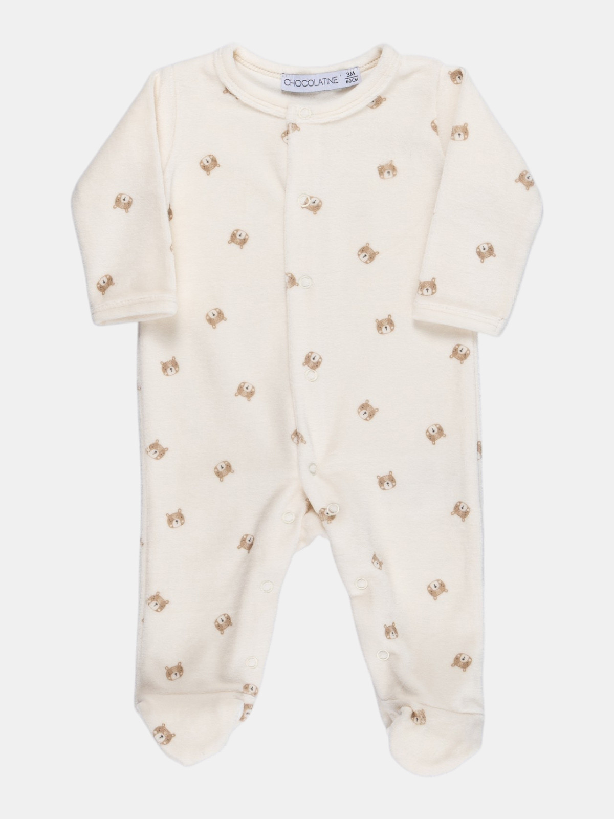 Dors-bien imprimé ourson bébé (0-9M)