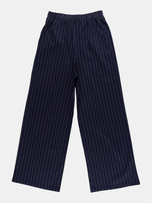 Pantalon rayé large fille...