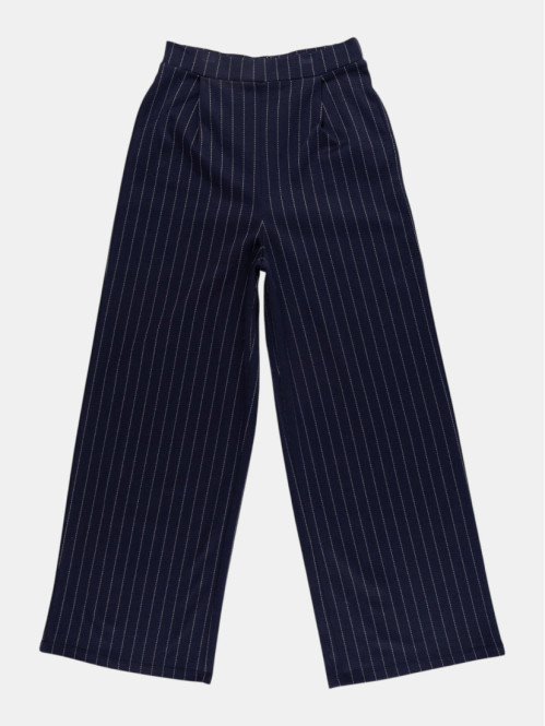 Pantalon rayé large fille...