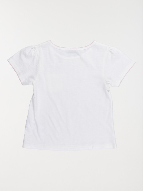 Tee-shirt écru fantaisie...