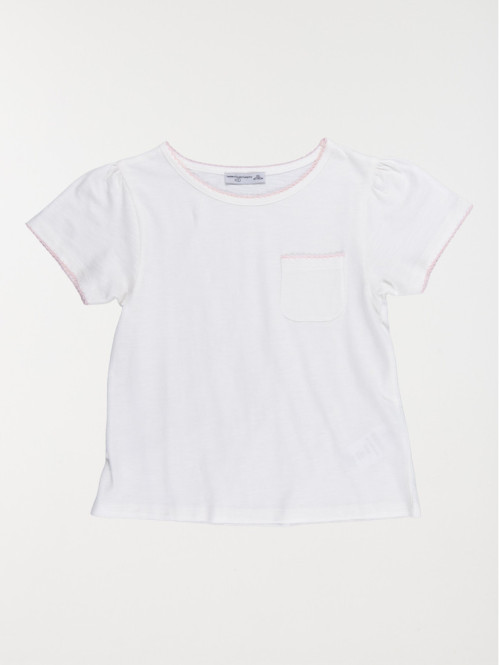 Tee-shirt écru fantaisie...