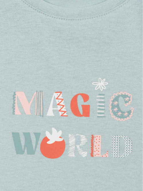 T-shirt magic world fille...