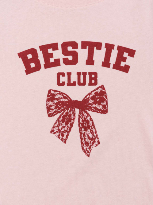 Tee-shirt bestie club fille...