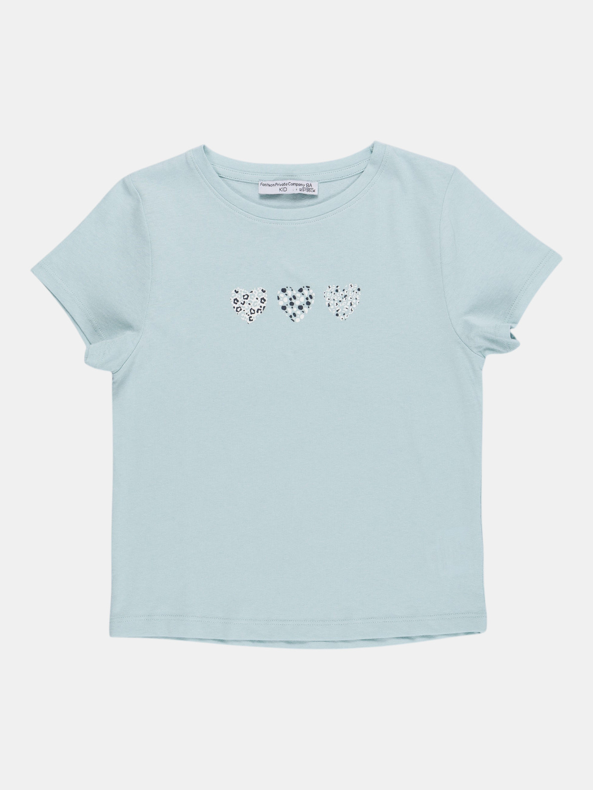 T-shirt coeurs léopard fille (3-12A)
