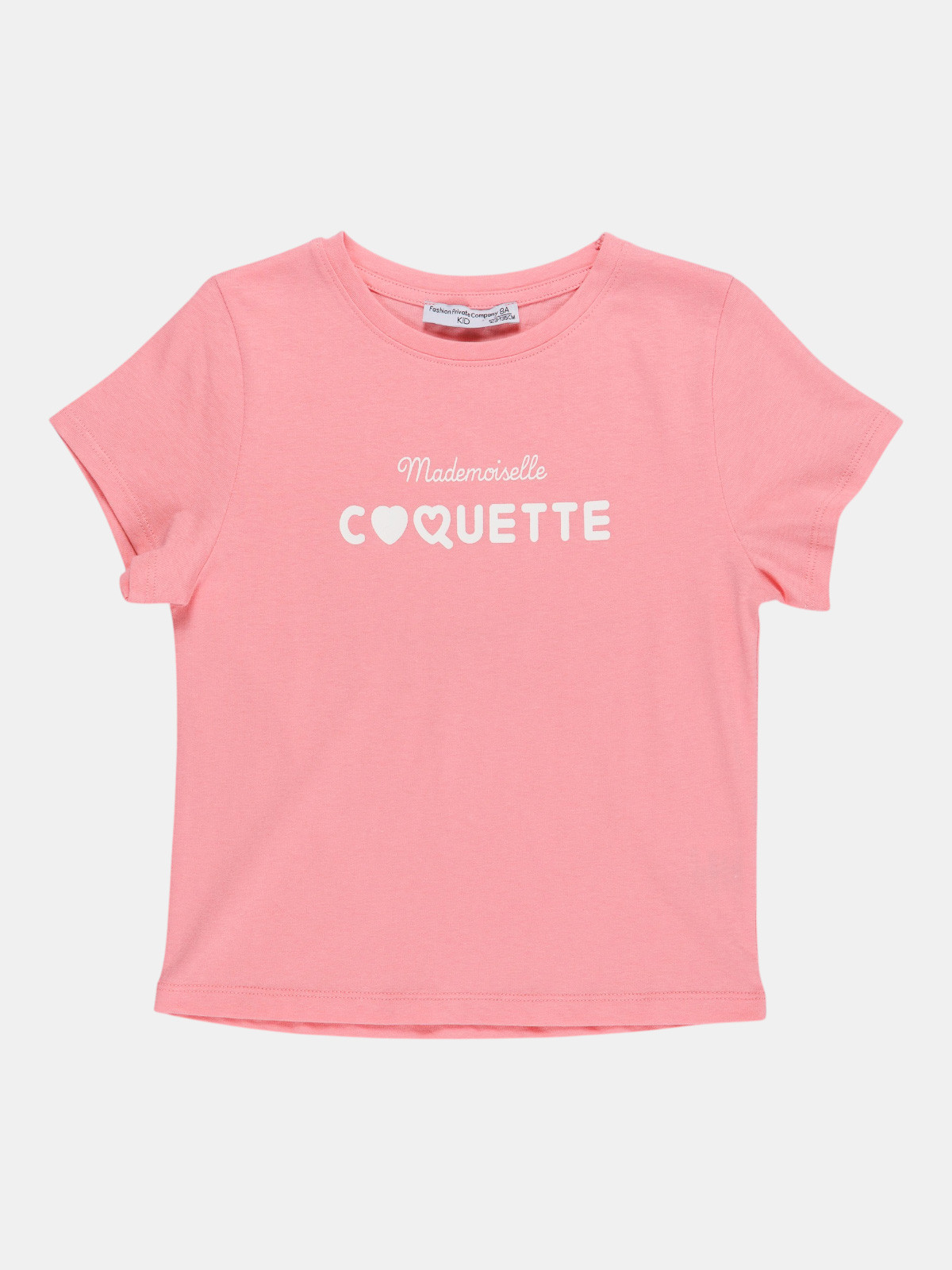 T-shirt coquette rose fille (3-12A) T-shirt coquette rose fille (3-12A)
