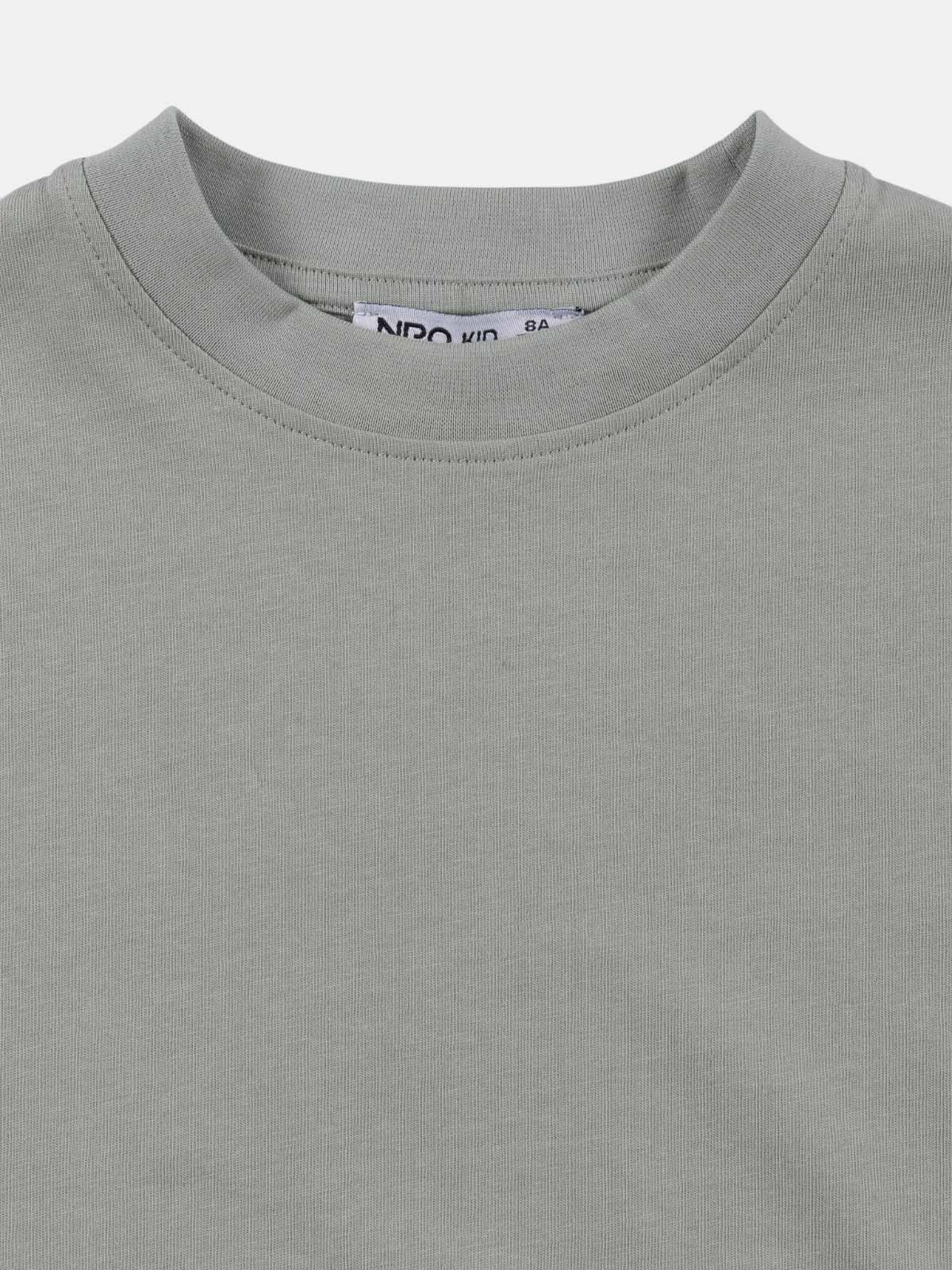 T-shirt uni vert froid garçon (6-12A) T-shirt uni vert froid garçon (6-12A)